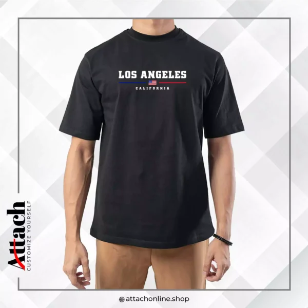 Los Angeles Over-Sized Drop Shoulder T-shirt - Image 5