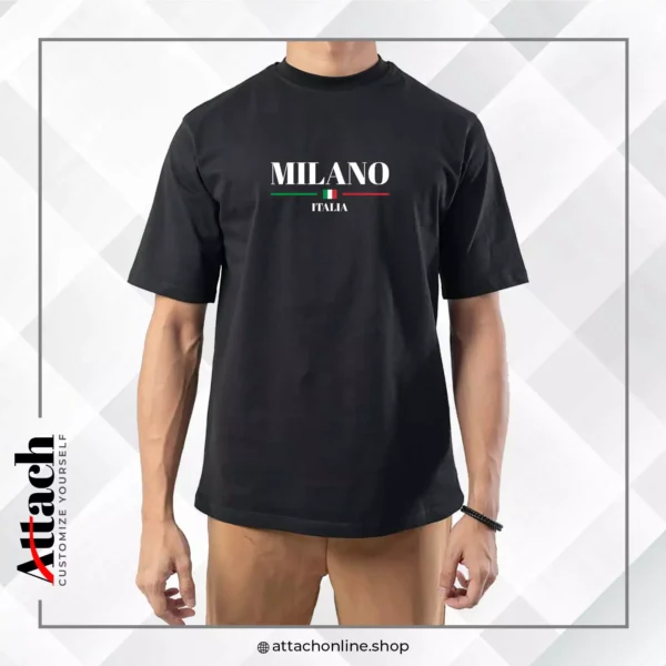 Milano Italia Over-Sized Drop Shoulder T-shirt - Image 5