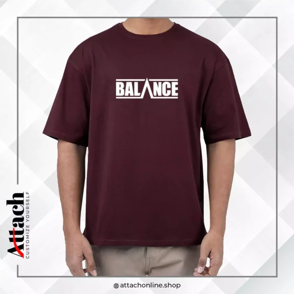 Balance Over-Sized Drop Shoulder T-shirt - Image 4