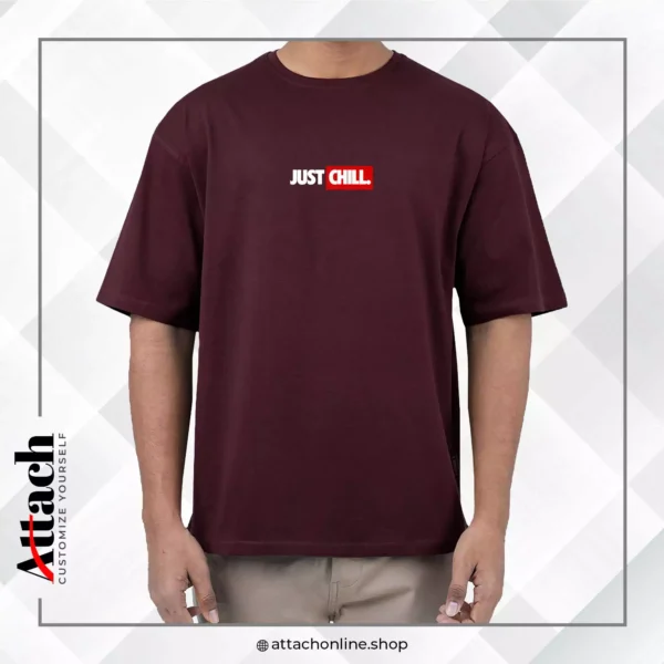 Just Chill Over-Sized Drop Shoulder T-shirt - Image 4