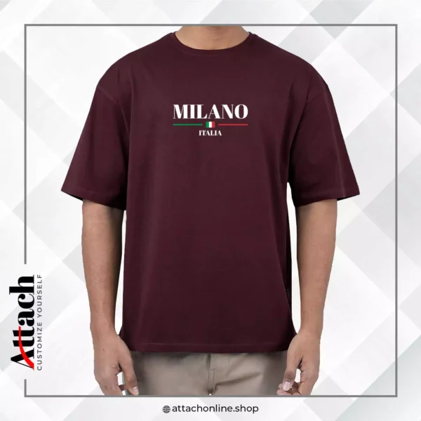 Milano Italia Over-Sized Drop Shoulder T-shirt - Image 4