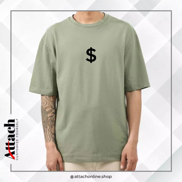 Dolllar $ Over-Sized Drop Shoulder T-shirt - Image 4
