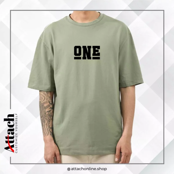 One Over-Sized Drop Shoulder T-shirt - Image 4
